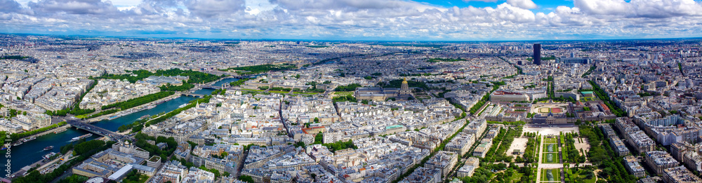 
Panoramic view of Paris from the Eiffel Tower