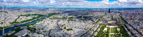  Panoramic view of Paris from the Eiffel Tower