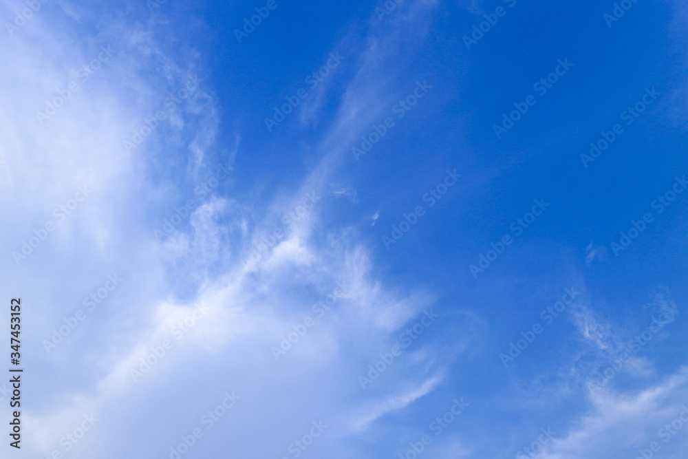 blue sky and clouds on a holiday, for background.