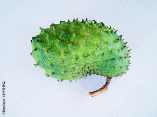 soursop fruit isolated on the white background