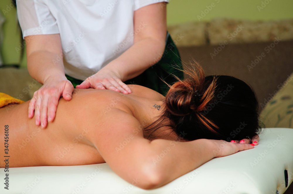 Fototapeta premium Hot stone massage