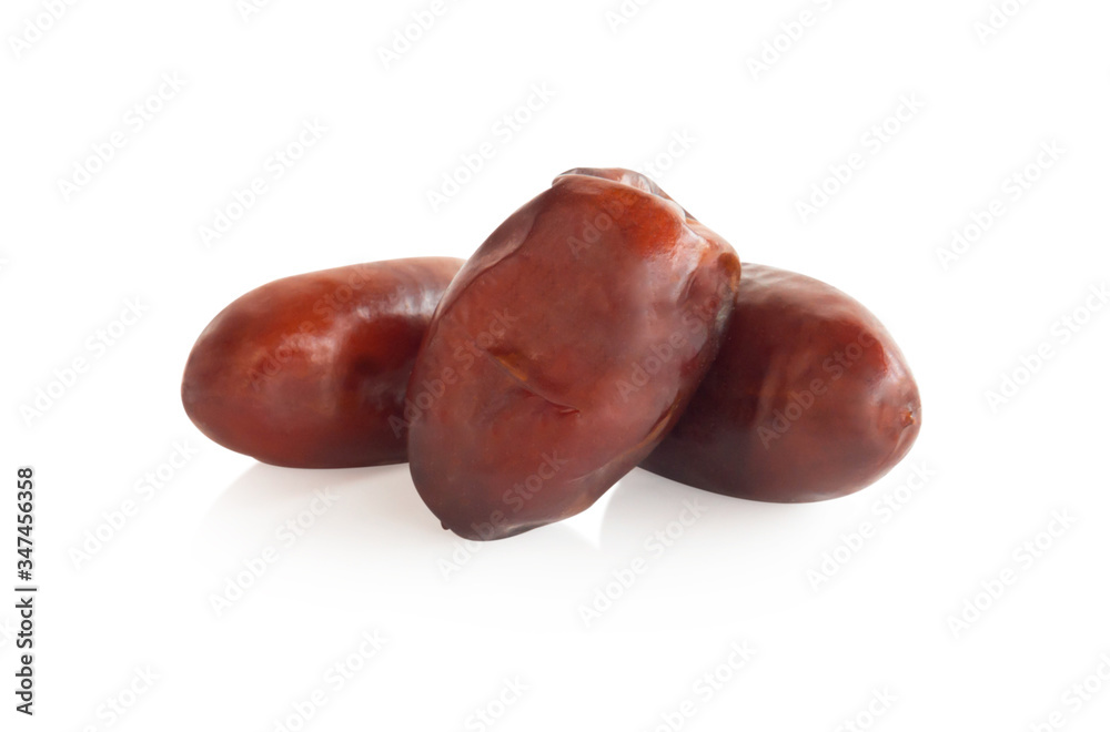 Date palm isolated on white background, Food healthy concept Date palm isolated on white background, Food healthy concept