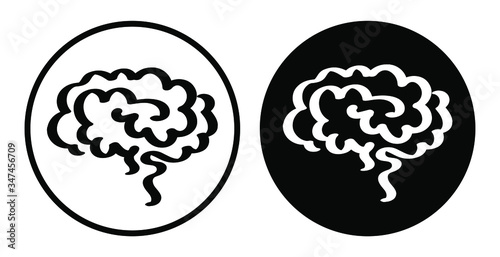 brain icon on white background