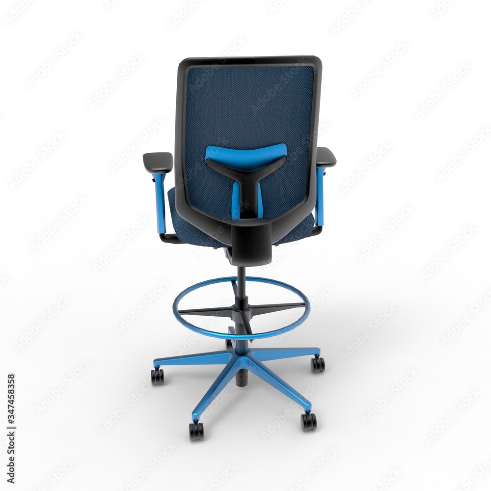 3D image office working chair 7
