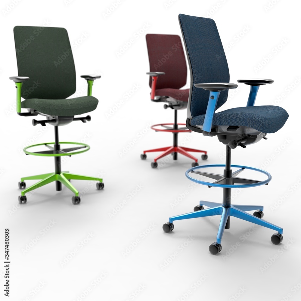 3D image office working chair 8 3D image office working chair 8