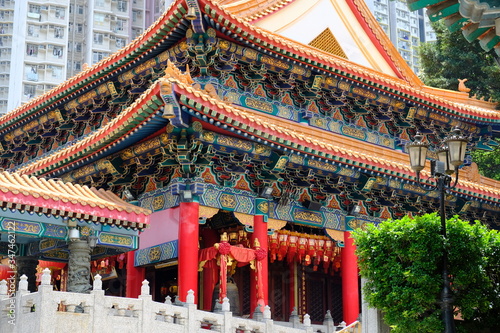 Hong Kong China - Sik Sik Yuen Wong Tai Sin Temple, three religions Temple of  Buddhism, Taoism and Confucianism photo