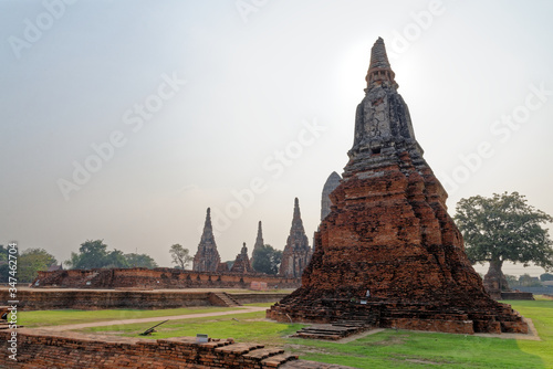 Wat Chaiwatthanaram temple in Ayuthaya Historical Park - Thailand