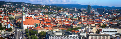 Photography Panorama of Bratislava city, Slovakia