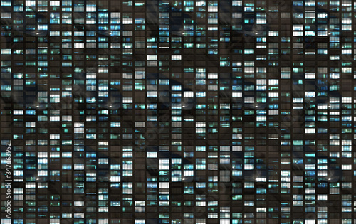  city building windows front view