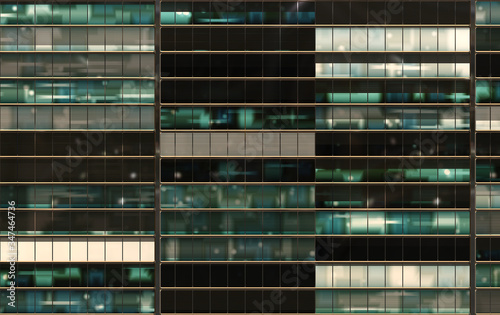  city building windows front view