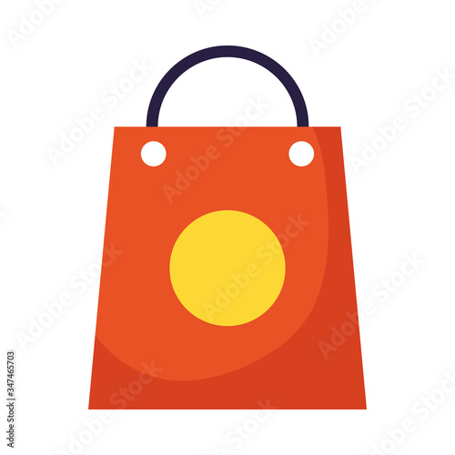 shopping bag handle isolated icon