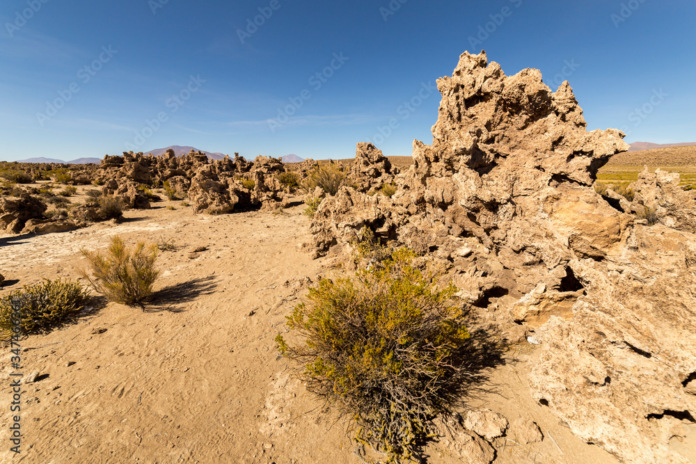 Rock formations in the desert of southern Bolivia Rock formations in the desert of southern Bolivia