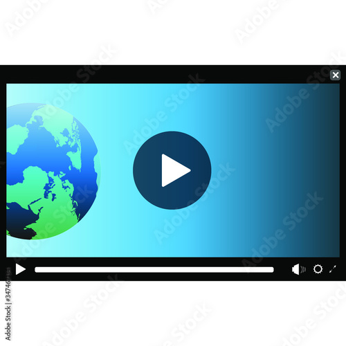 Simple media player interface.