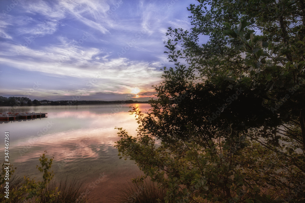 Landscape at the Murner lake, Wackersdorf, Bavaria