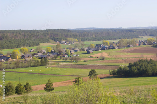 Ethnocultural villlage of Didziasalis. View from the observation tower