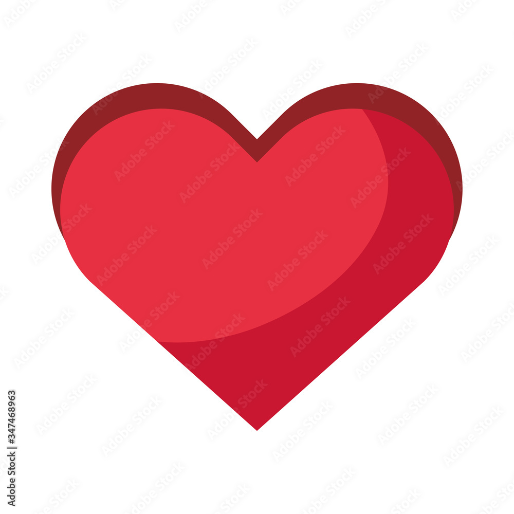 heart love romantic isolated icon