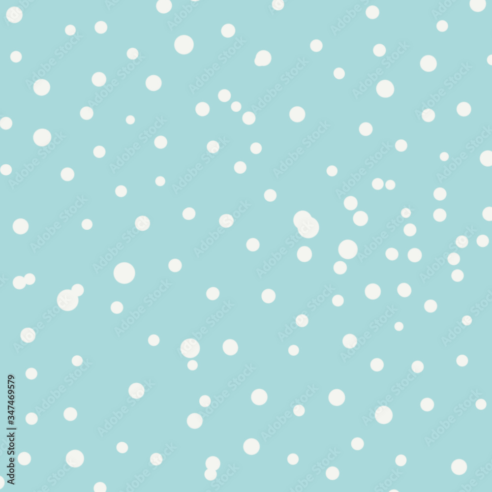 white dots on a light blue background, abstraction in bright colors, white spots on a blue background, heavenly surface with white dots