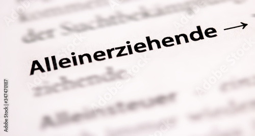 Alleinerziehende Mutter, Alleinerziehende 