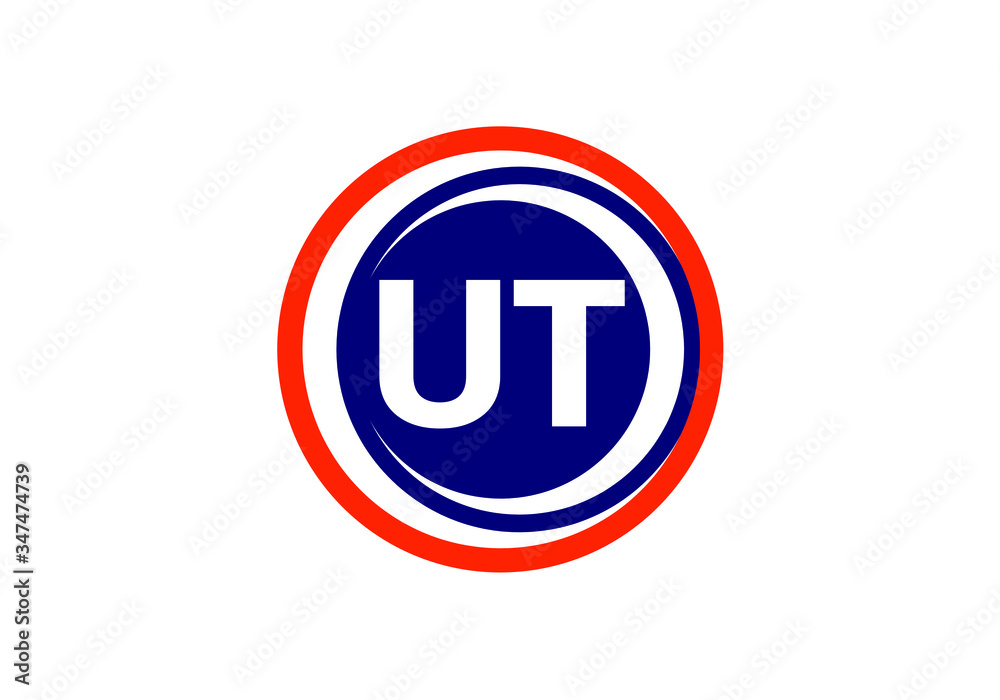 Initial Monogram Letter U T Logo Design Vector Template. Graphic Alphabet Symbol for Corporate Business Identity Initial Monogram Letter U T Logo Design Vector Template. Graphic Alphabet Symbol for Corporate Business Identity