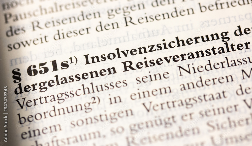 Insolvenzsicherung Reiseveranstalter in § 651a BGB Insolvenzsicherung Reiseveranstalter in § 651a BGB