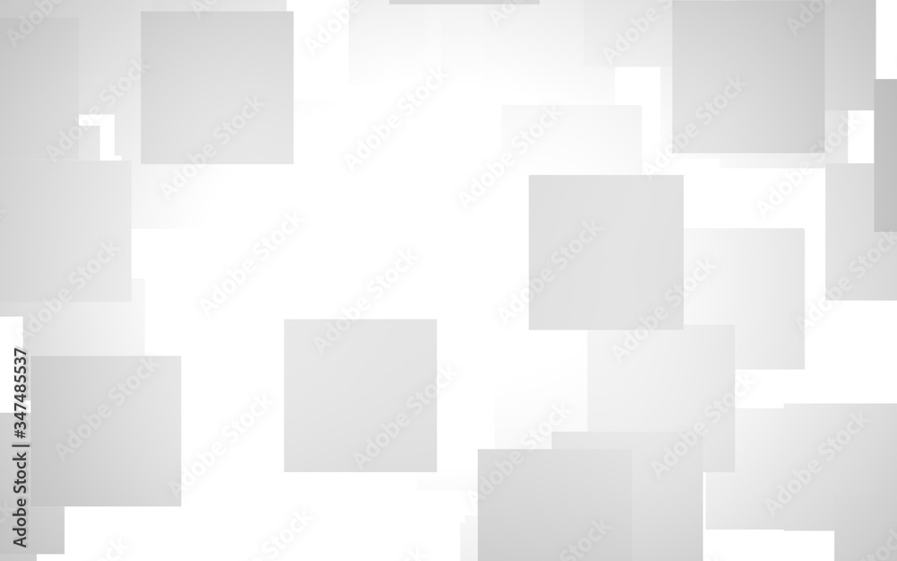 White abstract background. Misty backdrop with grey squares. 3D illustration White abstract background. Misty backdrop with grey squares. 3D illustration