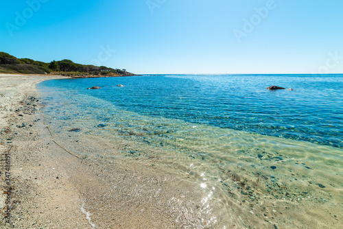 Fototapeta Naklejka Na Ścianę i Meble -  Clear water in Porto Pirastu beach
