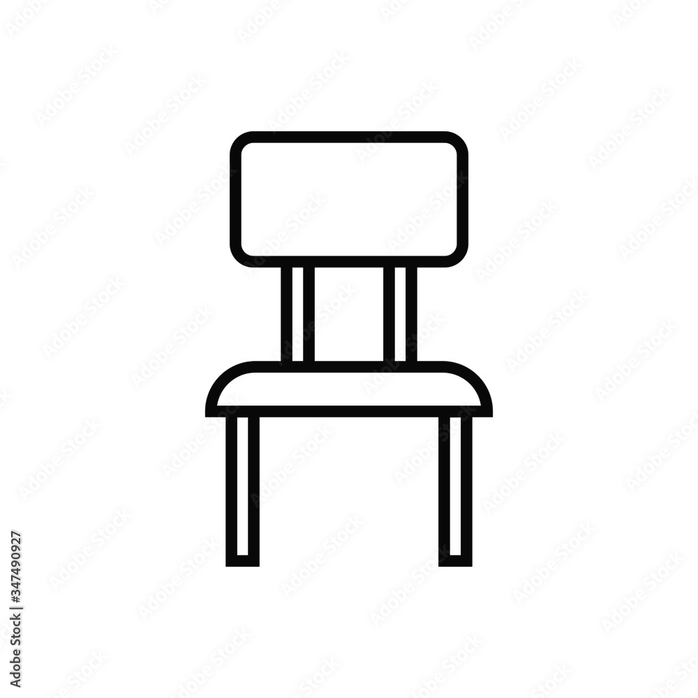vector illustration of chair isolated icon vector illustration of chair isolated icon