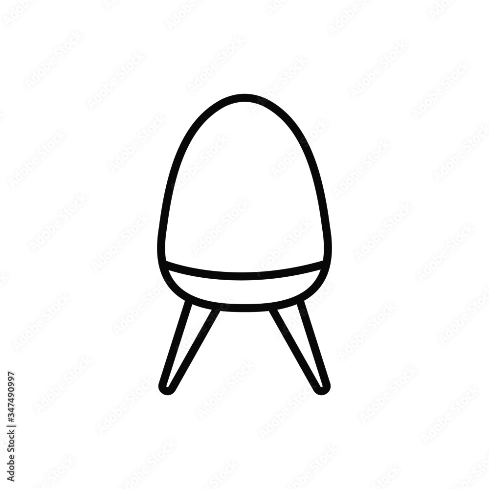 vector illustration of chair isolated icon vector illustration of chair isolated icon