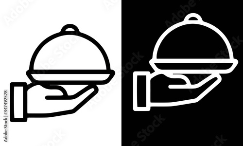  Restaurant and Food Line Icons vector design 