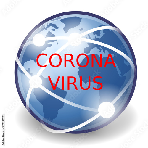 corona virus sur la terre