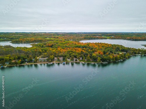 Colors of Autumn Above Big Floyd Lake, Minnesota