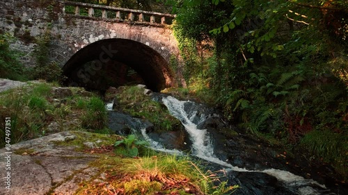 Picturesque 4K video of mountain creek in Wicklow mountains, Ireland