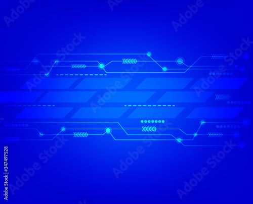 high tech background, abstract technology background, Blue color networks