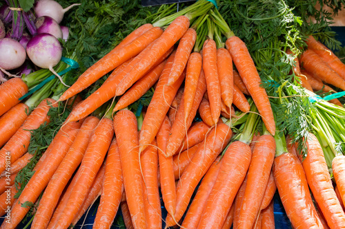 Carrots for sale at the market