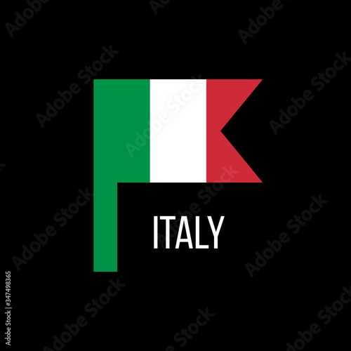 The national flag of Italy. Italian flag.