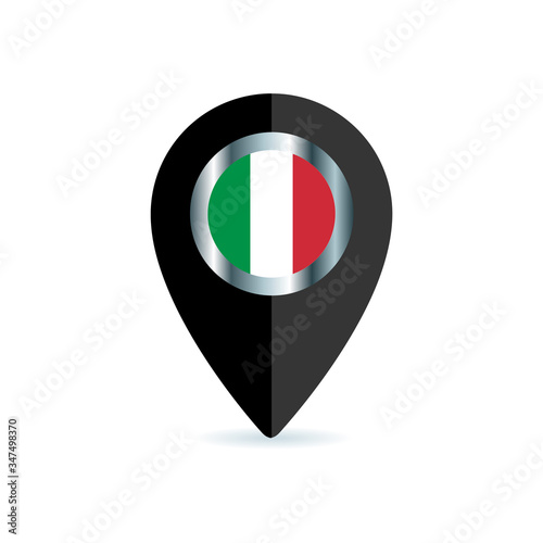 The national flag of Italy. Italian flag.