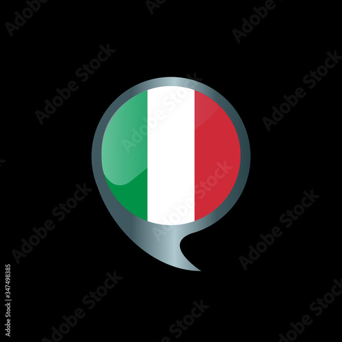 The national flag of Italy. Italian flag.