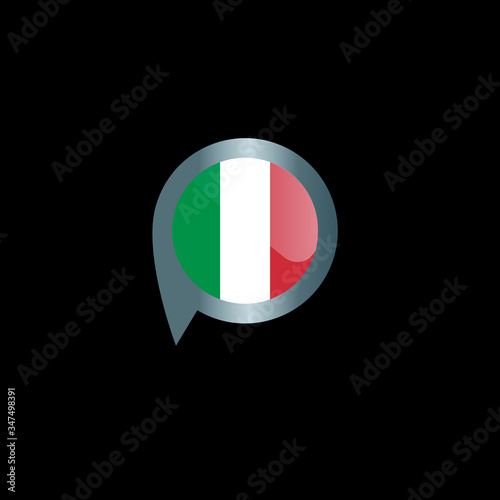 The national flag of Italy. Italian flag.