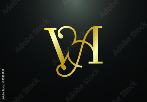 Initial Monogram Letter V A Logo Design Vector Template. Graphic Alphabet Symbol for Corporate Business Identity