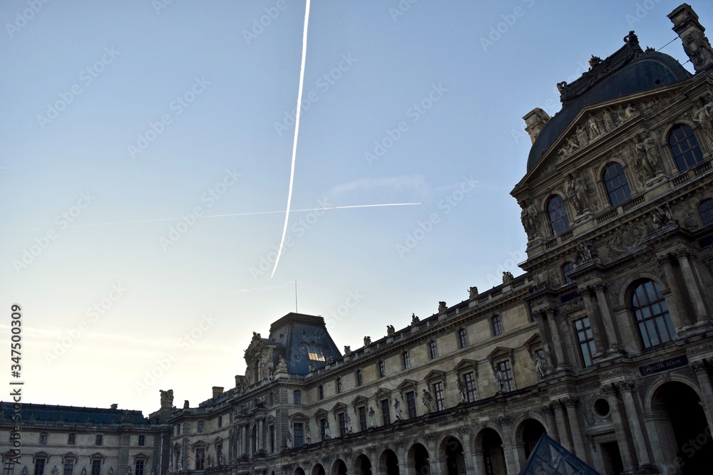 The view of sky and architecture in France.
