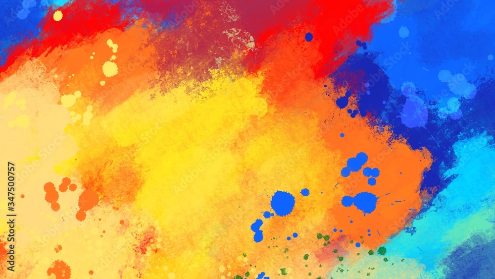 Abstract background bright  watercolor drawing on a paper image background. Computer screen wallpaper