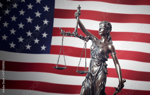 USA law, legal, lady justice concept photo