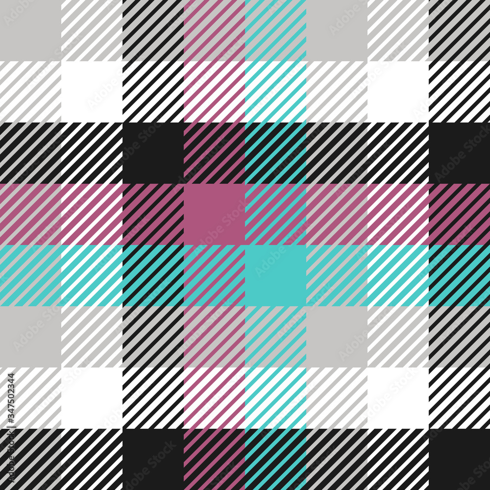 Plaid or tartan vector is background or texture in many color of graphic design Plaid or tartan vector is background or texture in many color of graphic design