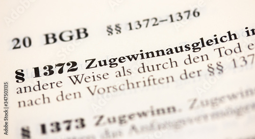 Zugewinnausgleich in § 1372 BGB