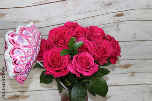 bouquet of pink roses