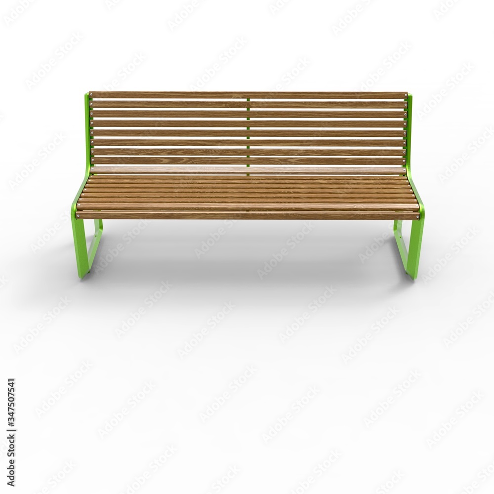 3d image of aluminum bench Warsaw 10 3d image of aluminum bench Warsaw 10