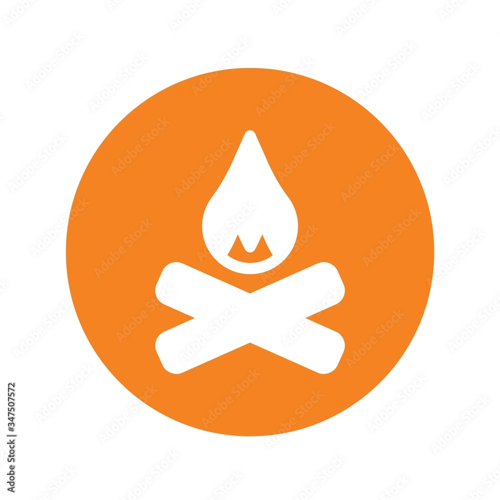 camp fire icon vector illustration for website and graphic design camp fire icon vector illustration for website and graphic design