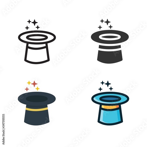 magic hat icon vector illustration design