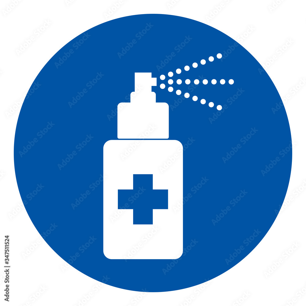 Spray Alcohol Symbol Sign, Vector Illustration, Isolate On White Background Label. EPS10 Spray Alcohol Symbol Sign, Vector Illustration, Isolate On White Background Label. EPS10