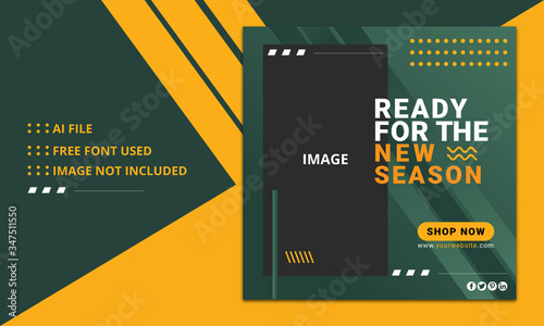 New Season Product Promotion Banner Template Design